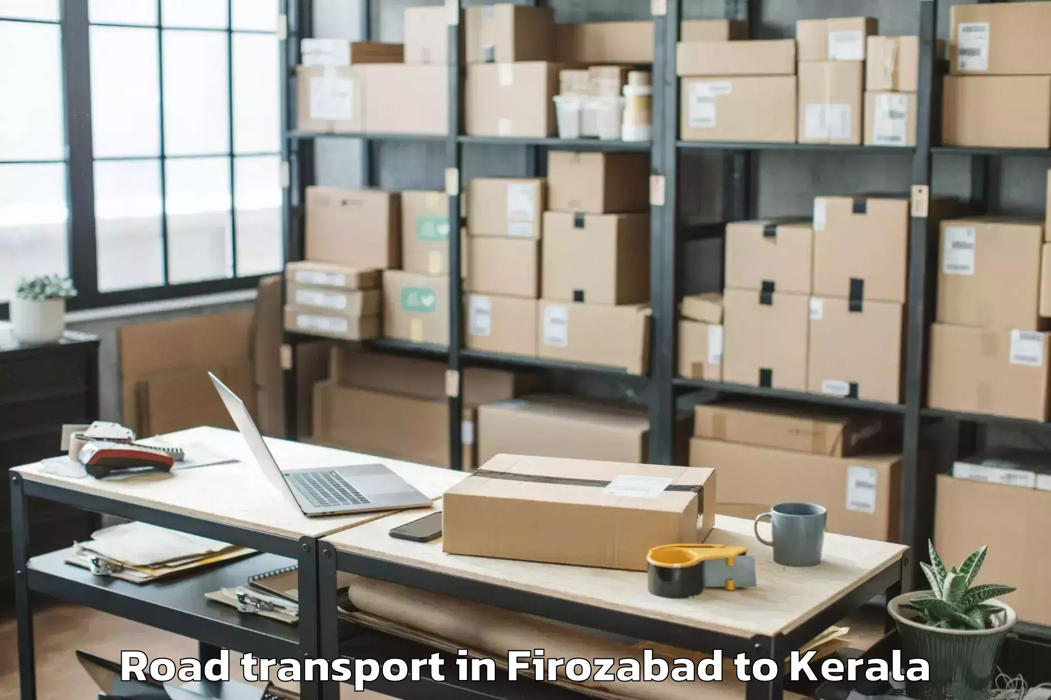 Reliable Firozabad to Haripad Road Transport